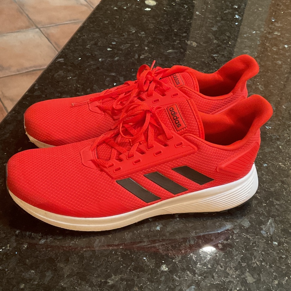 adidas Red Sneakers with Black Stripes new men’s athletic shoes running sport